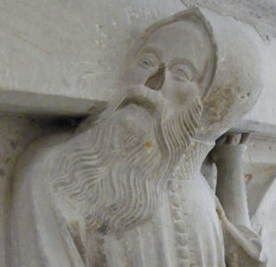 Germany Arnstadt Liebfrauenkirche Gunter XXV 1368 and wife Elisabeth of Honstein 1381 servant 2